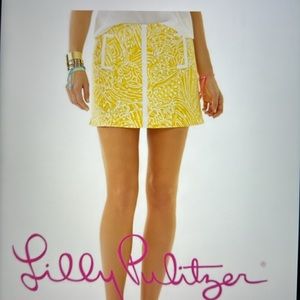 🌞 Lilly Pulitzer January Sunglow Yellow Skort - size 10 🌞